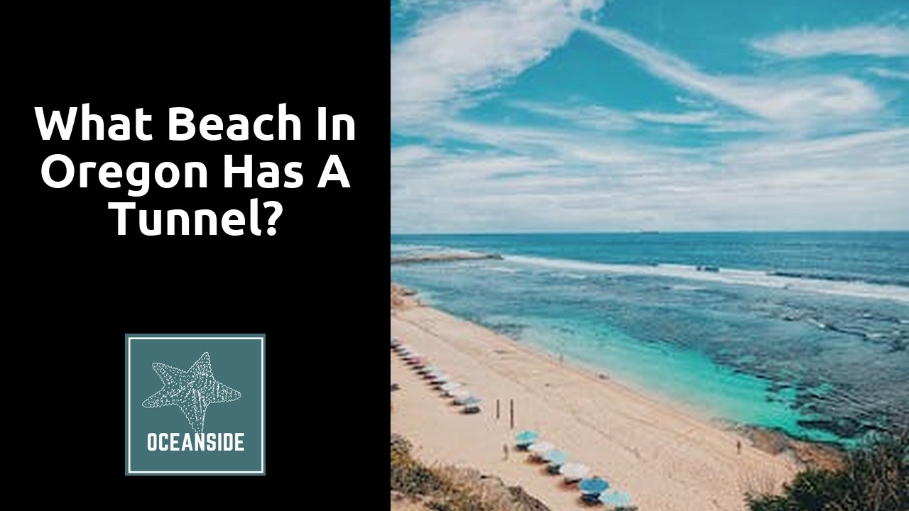 What beach in Oregon has a tunnel?